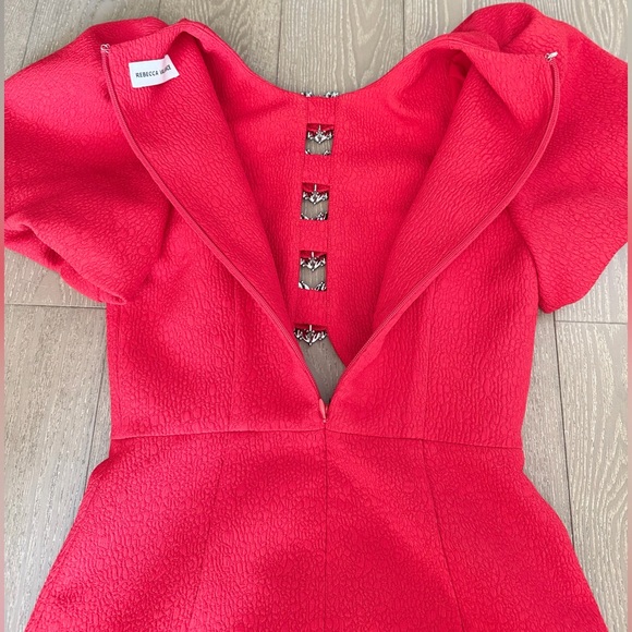 Rebecca Vallance Vibrant Red Mini Dress - Picture 13 of 16
